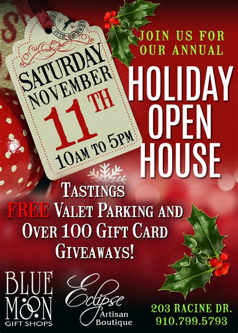 Holiday Open House – Blue Moon Gift Shops