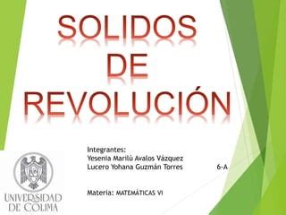 Solidos De Revolucion PPT