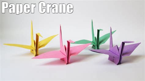 How To Make A Paper Crane Easy Tutorial YouTube