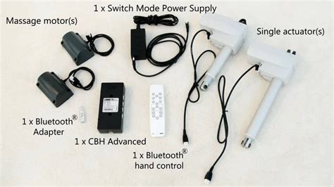 MD1: Comfort enhancing massage motor in adjustable leisure beds