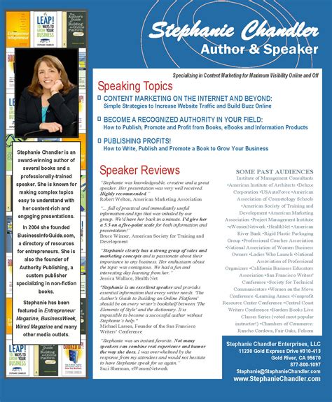 Become A Professional Speaker How To Create A Speaker Sheet