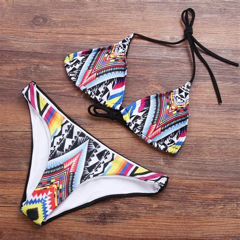 Sexy Design Brazillian Women S Bikini Set Halter Triangle Top Two Piece