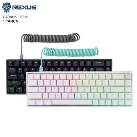 Jual Rexus Daiva D68SF Keyboard Gaming Mechanical South Facing