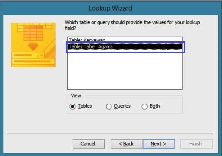 Moch Adi Abdurrahman Cara Menggunakan Tipe Data Lookup Wizard Pada