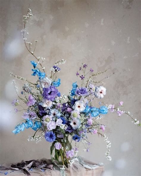 Whimsy Blue and White Flower Arrangement