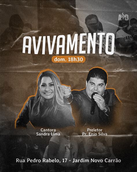 Culto De Avivamento Social Media Church On Behance