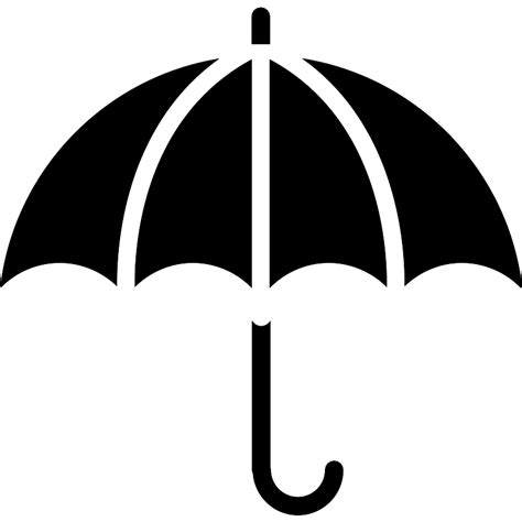 Open Umbrella Outline Vector Svg Icon Svg Repo