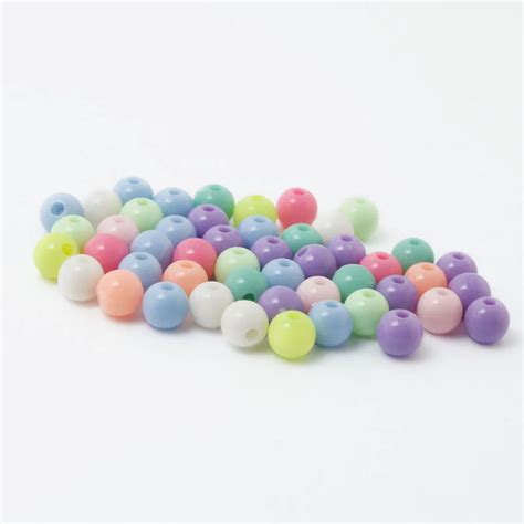 New Arrivals Assorted Bright Colors Acrylic Loose Spacer Beads Plastic ...