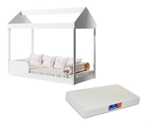 Cama Cama Infantil Sonho Da Mam E Montessoriana Cuna Color Blanco Con