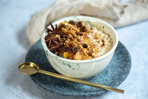 Overnight Oats Bratapfel schnelles und gesundes Frühstück