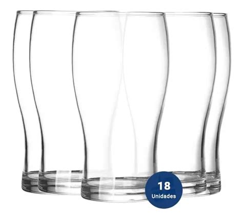 Set X Vaso Cervecero Vidrio Rigolleau Pinta Cerveza Ml