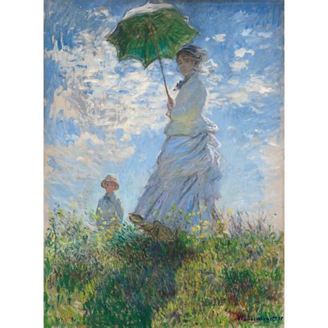 Kobieta Z Parasolem Madame Monet I Jej Syn Claude Monet