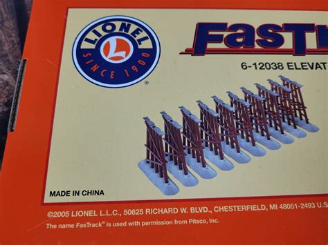 Lionel 6 12038 O FasTrack Elevated Trestle Set EX Box EBay