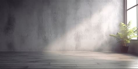 Concrete Wall And Floor Background For Product Display Or Mock Up