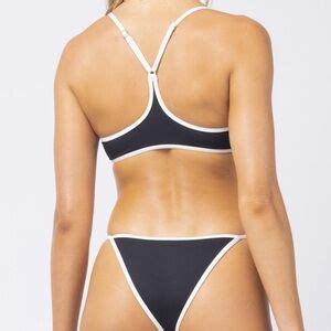 L Space Swim Nwt Lspace Black And White Pamela Bikini Swim Top Poshmark