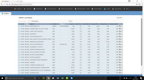 Controle De Material Fw Sofman Planilhas Em Excel