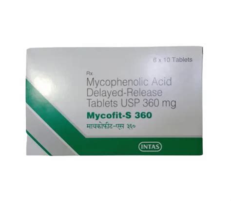 Mycofit S Mycofits S Mg Mycophenolate Sodium Tablet Intas