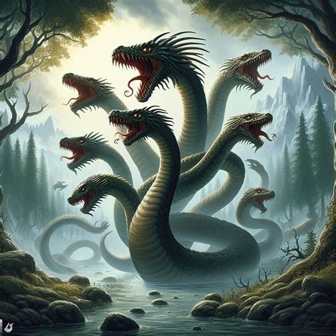 Hydra Greek Serpent Slain By Heracles Mythicalcreatures Info