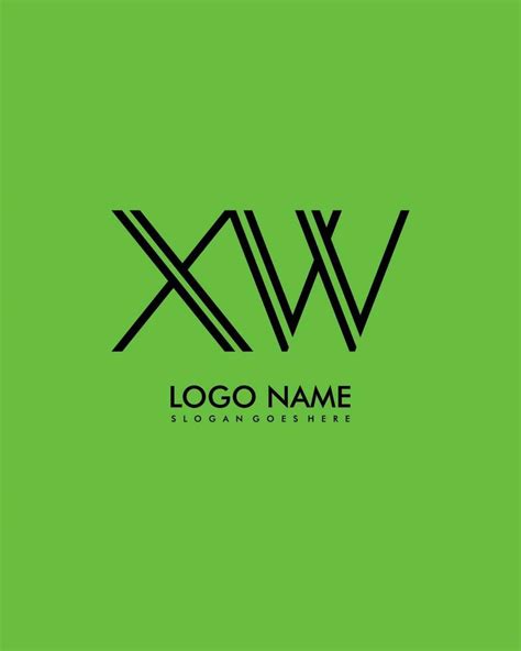 Xw Inicial Minimalista Moderno Resumen Logo 24665912 Vector En Vecteezy