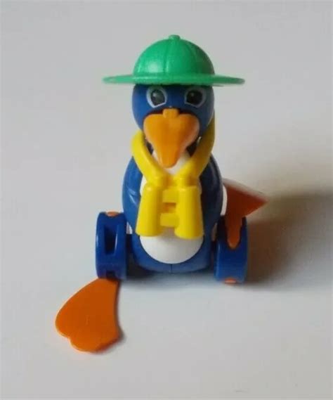 Rare Vintage Kinder Surprise Egg Toy Pencil Push Penguin Ice Cold