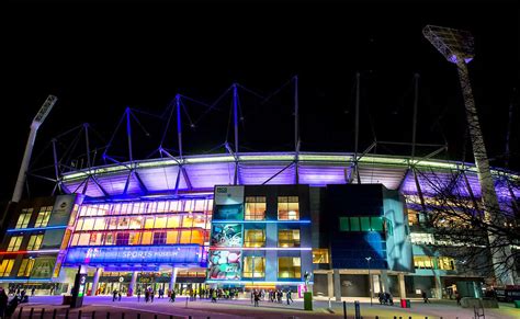 Download Melbourne Cricket Ground Night View Wallpaper | Wallpapers.com