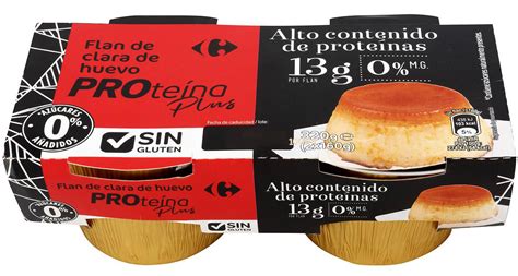 Flan Proteico Carrefour Prote Na Plus De Clara De Huevo Infoproteico