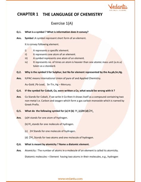 Selina Concise Chemistry Class 9 ICSE Solutions For Chapter 1