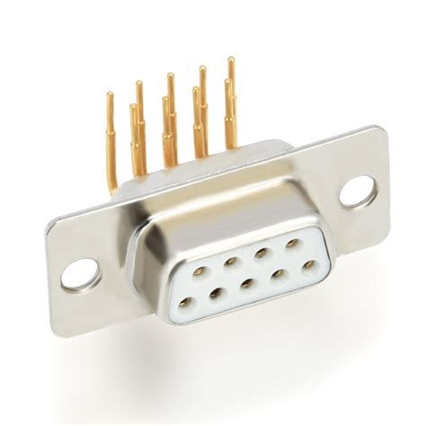 Lcp Right Angle Pin D Type Male Connector With Gold Plating