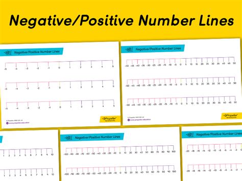 Number Line Positive And Negative Printable Printable Word Searches