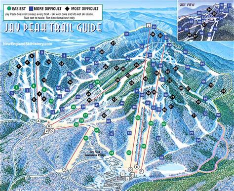 Jay Peak Trail Map New England Ski Map Database