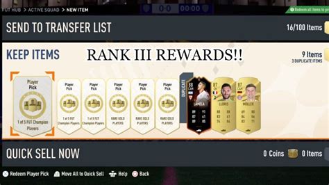 RANK III WEEKEND LEAGUE REWARDS YouTube