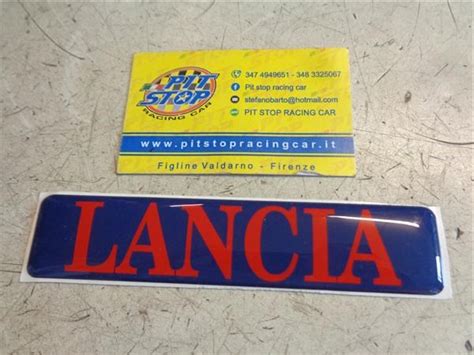 Scritta Posteriore Lancia Delta Integrale Hf Turbo Wd Blu