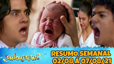 Resumo Semanal Chiquititas Capítulos dos dias 02 08 À 07 08 2021