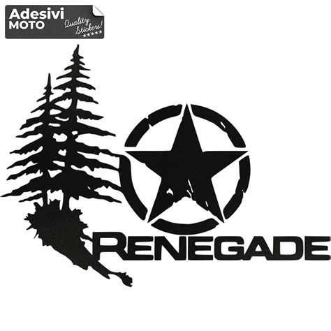 Renegade Logo Sticker Bonnet Doors Sides Adesivi Moto