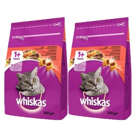 Whiskas Ton Balıklı Sebzeli Kuru Kedi Maması 300 gr x 2 adet