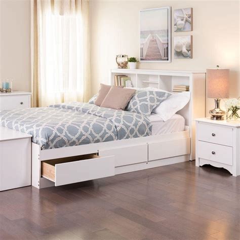 Prepac Monterey Queen Wood Storage Bed-WBQ-6200-3K - The Home Depot