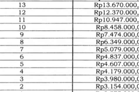 INILAH DAFTAR TUNJANGAN LAUK PAUK UNTUK PNS TAHUN 2024 CEK GOLONGAN