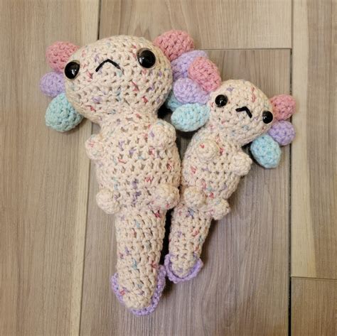 Crochet Axolotl Plush Customizable - Etsy