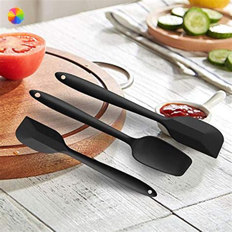 Pcs Silicone Kitchen Spatula Pastry Tools Set Baking Spoon Spatula