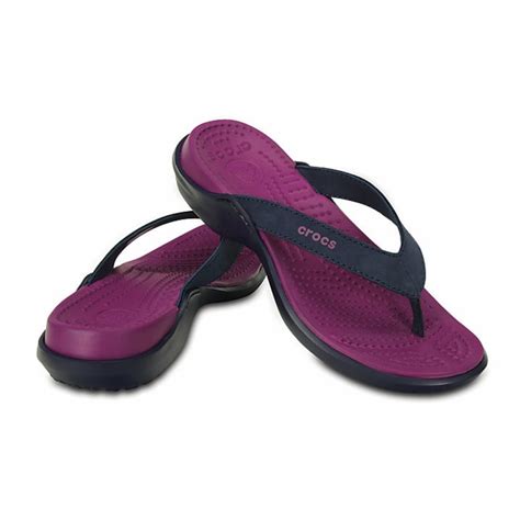 Crocs Crocs Capri IV Nautical Navy / Viola (U2) 11211-4DC Womens Flips / Sandal - Crocs from ...