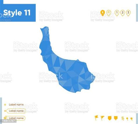 길란 이란 파란색 낮은 폴리지도 다각형지도 개요 지도 벡터 일러스트레이션 0명에 대한 스톡 벡터 아트 및 기타 이미지 0명