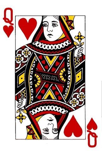 QUEEN OF HEARTS PLAYING CARD IRON ON T SHIRT TRANSFER EBay