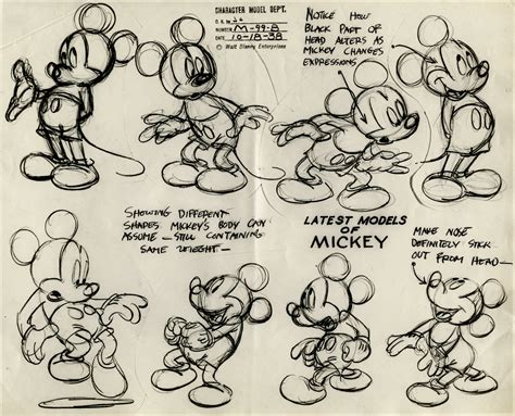 Mickey Mouse Model Sheet