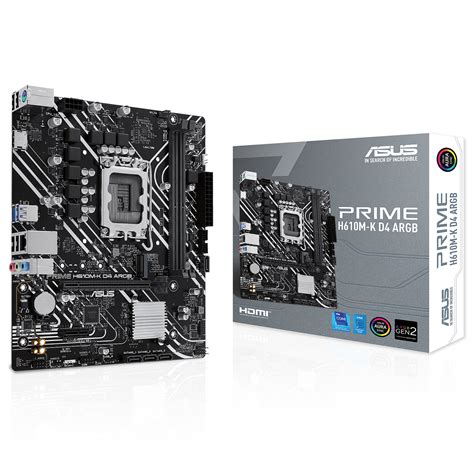 Asus Prime H610m K D4 Argb Carte Mère Ldlc