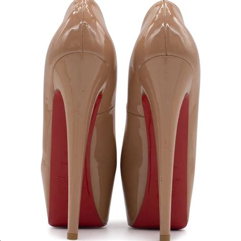 Christian Louboutin Peep Toe Platform Pumps Gem