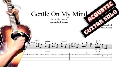 Gentle On My Mind Solo Tab Acoustic Guitar Tabs Pdf Guitar Pro