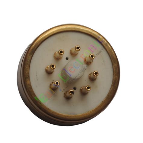 8pin Gold Ceramic Vacuum Tube Octal Sockets Base For KT88R Audio Amplifier