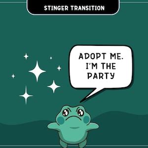 Frog Twitch Stinger Transition Obs Streamlabs Studio Cute Animation