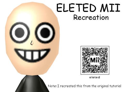 Eleted Mii Recreation + QR Code by BaldiD5000 on DeviantArt