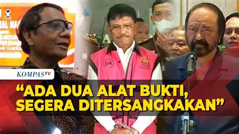 Mahfud MD Angkat Bicara Soal Isu Miring Penetapan Johnny Plate Jadi